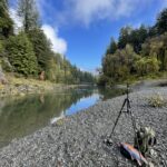 tripod near the Eel River